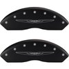 2011 CHRYSLER 200 LIMITED - SET OF 4 CALIPER COVERS CHRYSLER WING STYLE 2 MATTE BLACK POWDER COAT FI - image 1