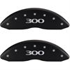 2005 CHRYSLER 300 BASE - SET OF 4 CALIPER COVERS 300/300 MATTE BLACK POWDER COAT FINISH SILVER CHARA - image 1