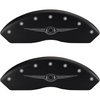 2005 CHRYSLER 300 BASE - SET OF 4 CALIPER COVERS CHRYSLER WING STYLE 1 MATTE BLACK POWDER COAT FINIS - image 1