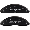 2005 CHRYSLER 300 C SRT8 - SET OF 4 CALIPER COVERS SRT/SRT MATTE BLACK POWDER COAT FINISH SILVER CHARACTERS. 20 WHEEL MIN. - image 1