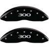 2011 CHRYSLER 300 BASE - SET OF 4 CALIPER COVERS 300/300 BLACK POWDER COAT FINISH SILVER CHARACTERS. 18 WHEEL MIN. V6 3.6L RWD - image 1