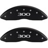2011 CHRYSLER 300 BASE - SET OF 4 CALIPER COVERS 300/300 MATTE BLACK POWDER COAT FINISH SILVER CHARA - image 1