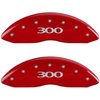 2011 CHRYSLER 300 BASE - SET OF 4 CALIPER COVERS 300/300 RED POWDER COAT FINISH SILVER CHARACTERS. 18 WHEEL MIN. V6 3.6L RWD - image 1