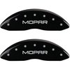 2011 CHRYSLER 300 BASE - SET OF 4 CALIPER COVERS MOPAR/MOPAR ENGRAVING BLACK POWDER COAT FINISH SILV - image 1