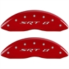 2011 CHRYSLER 300 BASE - SET OF 4 CALIPER COVERS SRT-8/SRT-8 RED POWDER COAT FINISH SILVER CHARACTERS. 18 WHEEL MIN. V6 3.6L RWD - image 1