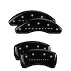 32011SCRFBK Front & Rear Disc Brake Caliper Covers Fits Select Chrysler Crossfire [Black Finish w/ Silver Crossfire] - image 1