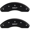 2004 CHRYSLER CROSSFIRE BASE - SET OF 4 CALIPER COVERS MGP/MGP ENGRAVING MATTE BLACK POWDER COAT FIN - image 1