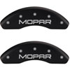 Mopar/Mopar Matte Black Powder Coat Finish Silver Characters. - image 1
