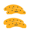 32014SMGPYL Front & Rear Disc Brake Caliper Covers for 2001-2002 Chrysler Prowler [Yellow Finish w/ Black MGP] - image 1