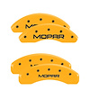 32014SMOPYL Front & Rear Disc Brake Caliper Covers for 2001-2002 Chrysler Prowler [Yellow Finish w/ Black MOPAR] - image 1