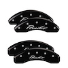 32014SPRLBK Front & Rear Disc Brake Caliper Covers for 2001-2002 Chrysler Prowler [Black Finish w/ Silver Prowler] - image 1