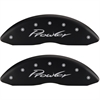 1997 CHRYSLER PROWLER BASE - SET OF 4 CALIPER COVERS PROWLER/PROWLER MATTE BLACK POWDER COAT FINISH - image 1