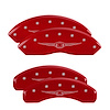 32021SCW1RD Front & Rear Disc Brake Caliper Covers Fits Select Chrysler Town & Country [Red w/Silver Chrysler Wing Style 1] - image 1