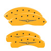 32021SCW1YL Front & Rear Disc Brake Caliper Covers Fits Select Chrysler Town & Country [Yellow w/Black Chrysler Wing Style 1] - image 1
