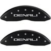 2006 GMC ENVOY DENALI - SET OF 4 CALIPER COVERS DENALI/DENALI MATTE BLACK POWDER COAT FINISH SILVER CHARACTERS. 18 WHEEL MIN - image 1