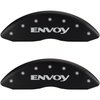 2006 GMC ENVOY DENALI - SET OF 4 CALIPER COVERS ENVOY / ENVOY MATTE BLACK POWDER COAT FINISH SILVER CHARACTERS. 18 WHEEL MIN - image 1