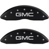 2003 GMC SAFARI BASE - SET OF 4 CALIPER COVERS GMC/GMC MATTE BLACK POWDER COAT FINISH SILVER CHARACT - image 1