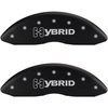 2003 GMC SAFARI BASE - SET OF 4 CALIPER COVERS GM HYBRID LOGOTYPE MATTE BLACK POWDER COAT FINISH SIL - image 1