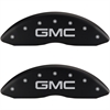 2007 GMC SIERRA 1500 CLASSIC HYBRID - SET OF 4 CALIPER COVERS GMC/GMC MATTE BLACK POWDER COAT FINISH - image 1