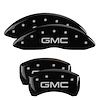 Front and Rear Disk Brake Caliper Covers for GMC, Black - image 1