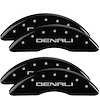 Front and Rear Disk Brake Caliper Covers for GMC Sierra, Black - image 1