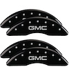 Front and Rear Disk Brake Caliper Covers for GMC Sierra, Black - image 1