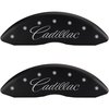 2003 CADILLAC CTS BASE - SET OF 4 CALIPER COVERS CADILLAC/CTS MATTE BLACK POWDER COAT FINISH SILVER - image 1
