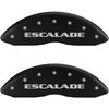 2007 CADILLAC ESCALADE ESV BASE - SET OF 4 CALIPER COVERS ESCALADE/ESV MATTE BLACK POWDER COAT FINIS - image 1