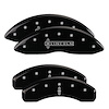 36009SLC1BK Front Disc Brake Caliper Covers Fits Select Lincoln Navigator [Black Finish w/ Silver Lincoln / Star logo] - image 1