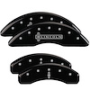 36010SLC1BK Front Disc Brake Caliper Covers Fits Select Lincoln Navigator [Black Finish w/ Silver Lincoln / Star logo] - image 1