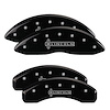 36015SLCNBK Front & Rear Disc Brake Caliper Covers for 2011-2016 Lincoln MKT [Black Finish w/ Silver Lincoln] - image 1