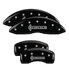 36022SLCNBK Front & Rear Disc Brake Caliper Covers Fits Select Lincoln MKZ [Black Finish w/ Silver Lincoln] - image 1