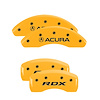 39024SRDXYL Front Disc Brake Caliper Covers Fits Select Acura RDX [Yellow Finish w/ Black Acura / RDX] - image 1