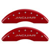 Jaguar/Leaper Red Powder Coat Finish Silver Characters. - image 1