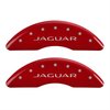 Front and Rear Disk Brake Caliper Covers for Jaguar, Red - image 2