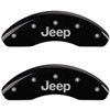 JEEP/JEEP Black Powder Coat Finish Silver Characters. - image 1