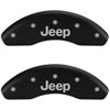JEEP/JEEP Matte Black Powder Coat Finish Silver Characters. - image 1