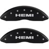 2006 JEEP COMMANDER LIMITED - SET OF 4 CALIPER COVERS HEMI/HEMI ENGRAVING MATTE BLACK POWDER COAT FI - image 1