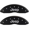 2011 JEEP GRAND CHEROKEE LAREDO - SET OF 4 CALIPER COVERS JEEP/JEEP GRILL LOGO MATTE BLACK POWDER CO - image 1
