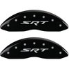 2011 JEEP GRAND CHEROKEE LAREDO - SET OF 4 CALIPER COVERS SRT/SRT BLACK POWDER COAT FINISH SILVER CHARACTERS. 18 WHEEL MIN - image 1