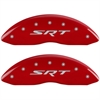 2011 JEEP GRAND CHEROKEE LAREDO - SET OF 4 CALIPER COVERS SRT/SRT RED POWDER COAT FINISH SILVER CHARACTERS. 18 WHEEL MIN - image 1