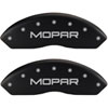 Mopar/Mopar Matte Black Powder Coat Finish Silver Characters. - image 1
