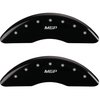 2014 JEEP CHEROKEE LATITUDE - SET OF 4 CALIPER COVERS MGP/MGP ENGRAVING BLACK POWDER COAT FINISH SILVER CHARACTERS. 18 WHEEL MIN - image 1