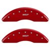 2014 JEEP CHEROKEE LATITUDE - SET OF 4 CALIPER COVERS MGP/MGP ENGRAVING RED POWDER COAT FINISH SILVER CHARACTERS. 18 WHEEL MIN - image 1