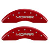 Mopar/Mopar Red Powder Coat Finish Silver Characters. - image 1