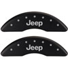 JEEP/JEEP Matte Black Powder Coat Finish Silver Characters. - image 1