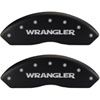 WRANGLER/WRANGLER Matte Black Powder Coat Finish Silver Characters. - image 1