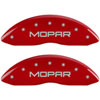 Mopar/Mopar Red Powder Coat Finish Silver Characters. - image 1