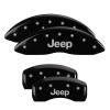 Front and Rear Disk Brake Caliper Covers for Jeep Gladiator, Black - image 1