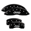 Front and Rear Disk Brake Caliper Covers for Jeep Gladiator, Black - image 1